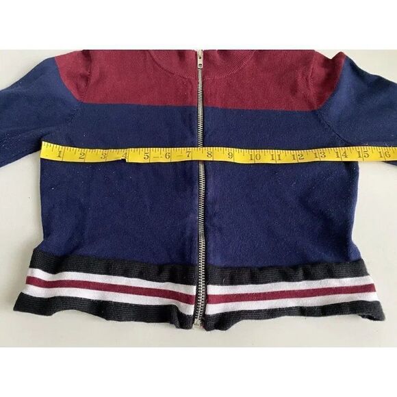 LF Seek the Label Long Sleeve Full Zip Knit Ribbed Crop Top Women’s Sz XS - Picture 2 of 9